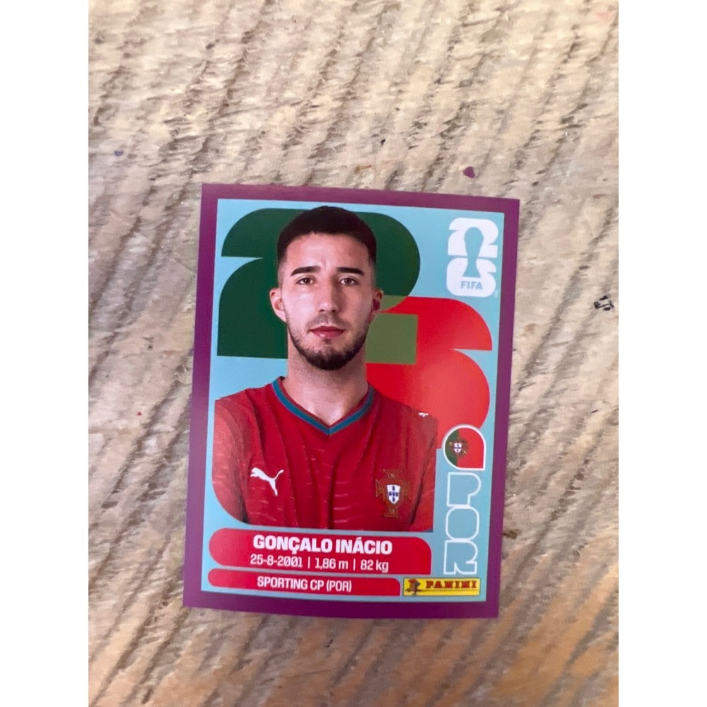Panini FIFA World Cup 2026 Goncalo Inacio Purple Border Portugal Sticker POR 8